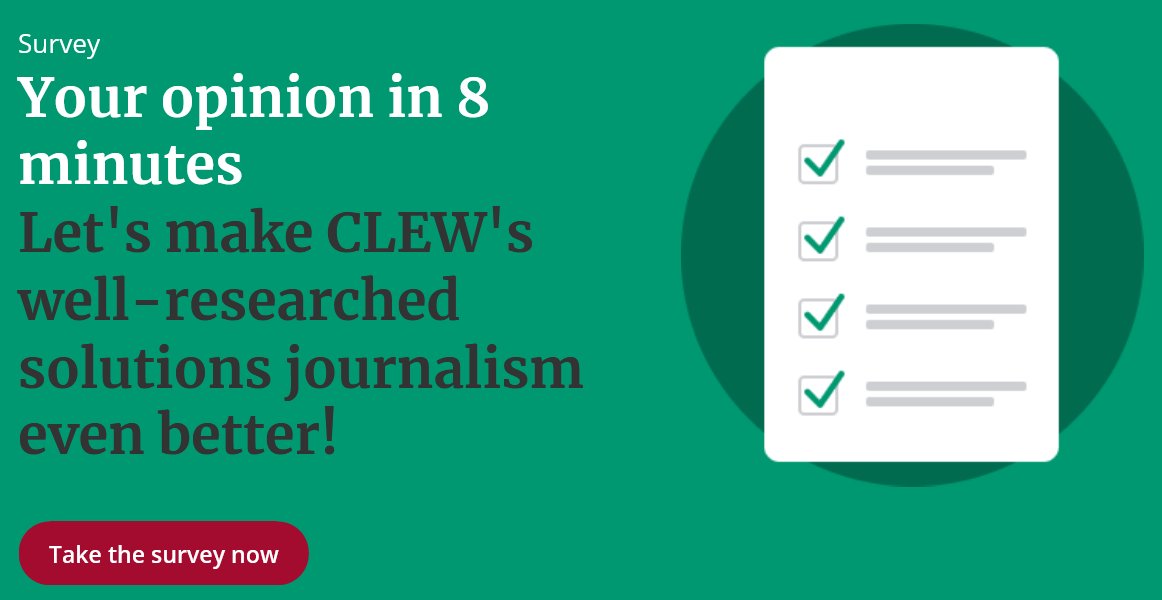 CLEW Journalism Network (@clewnetwork) on Twitter photo Dear energy & climate folks, only a few days are left to complete the <a href="/cleanenergywire/">Clean Energy Wire</a> survey (link in comments).
*Your* response really matters to us.
It will help us do an even better job at supporting solutions-driven energy & climate journalism across borders. Dear energy & climate folks, only a few days are left to complete the <a href="/cleanenergywire/">Clean Energy Wire</a> survey (link in comments).
*Your* response really matters to us.
It will help us do an even better job at supporting solutions-driven energy & climate journalism across borders.