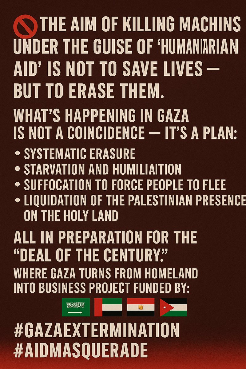 Nezaralmou's tweet image. #StopTheLie
#NoToHumanitarianDeception
#GazaBleeds
#AidWrappedInDeath

#لا_لالية_القتل
#الشركة_الإنسانية_كذبة
#غزة_تنزف
#مساعدات_مسمومة