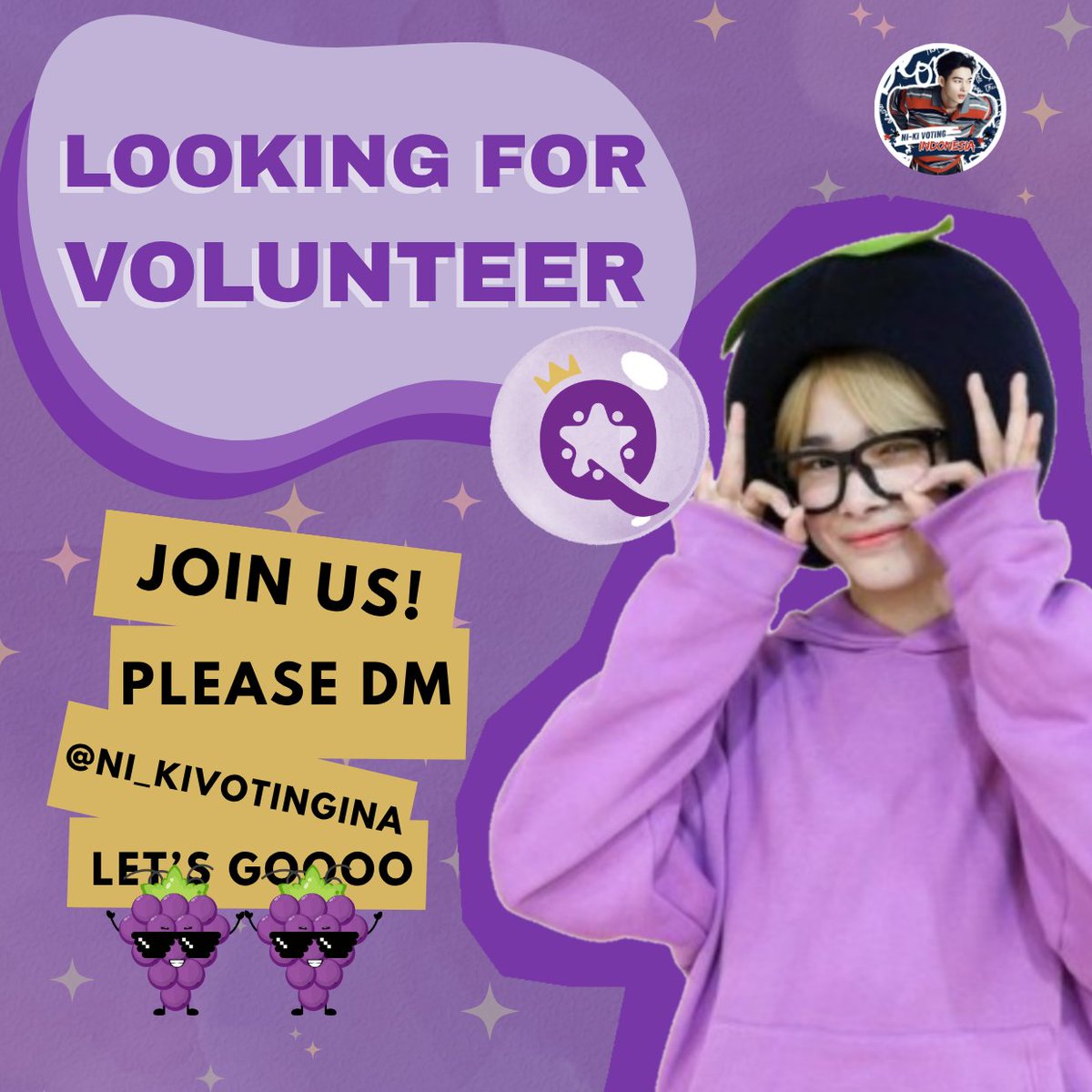📢 OPEN VOLUNTEER

Hai ENGENE dan Nikrangdan❤️‍🔥
Mari gabung bersama kami di tim QUEERI untuk mempersiapkan BIRTHDAY project 2025 untuk #NI_KI

Partisipasi kalian sangat berharga, jadi yuk join sekarang!!

📩 DM/Reply untuk join

#ENHYPEN_NI_KI #니키 #엔하이픈_니키 <a href="/ENHYPEN_members/">ENHYPEN</a>