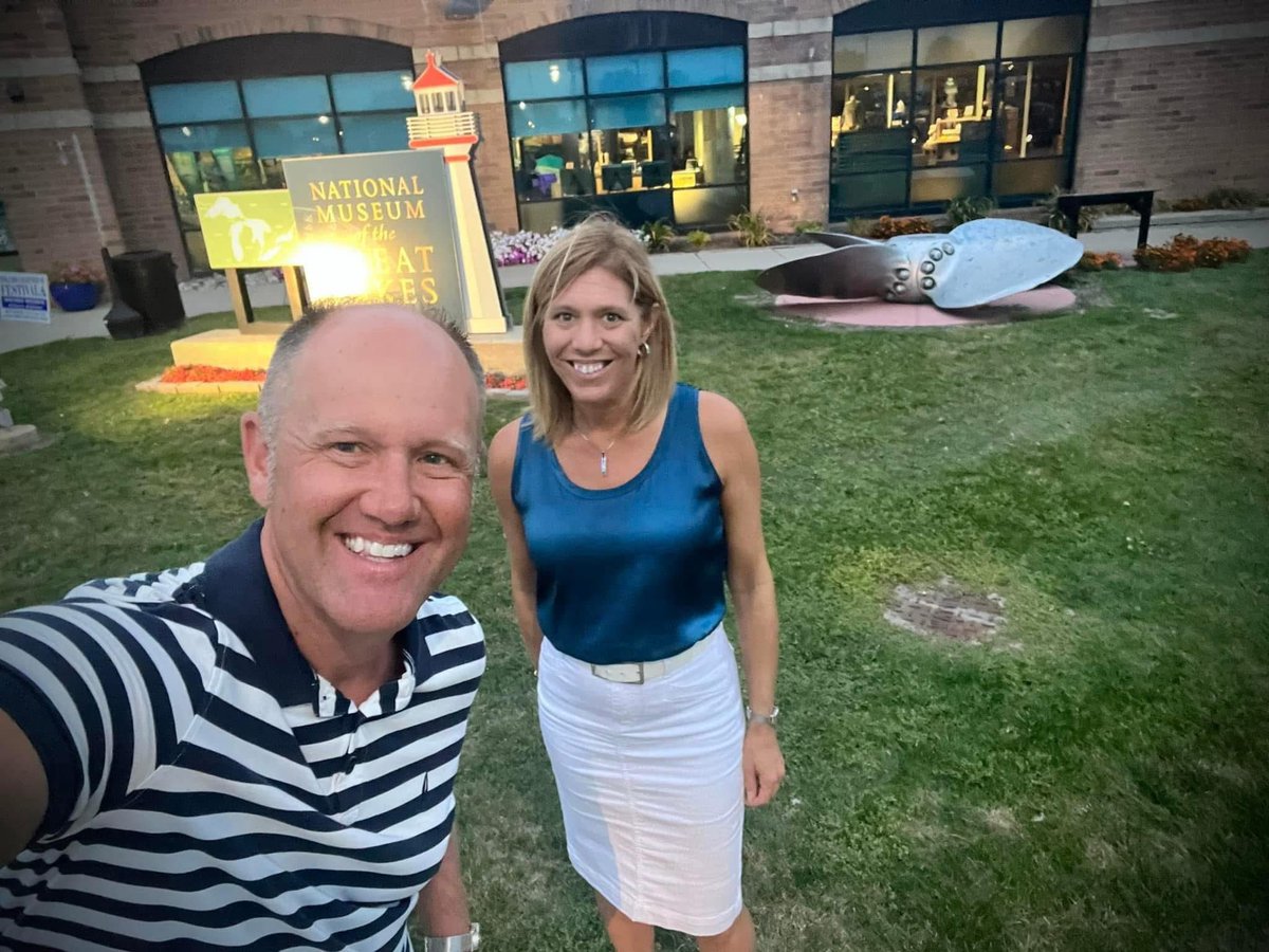 A BIG day for this amazing local leader, my best friend &amp; life partner Kate Fineske and her National Museum of The Great Lakes! 🤩 It’s ribbon cutting day on the brand new 5,000 square foot multi million dollar expansion that is absolutely fantastic! Go <a href="/katefineske/">Kate Fineske</a> 😍