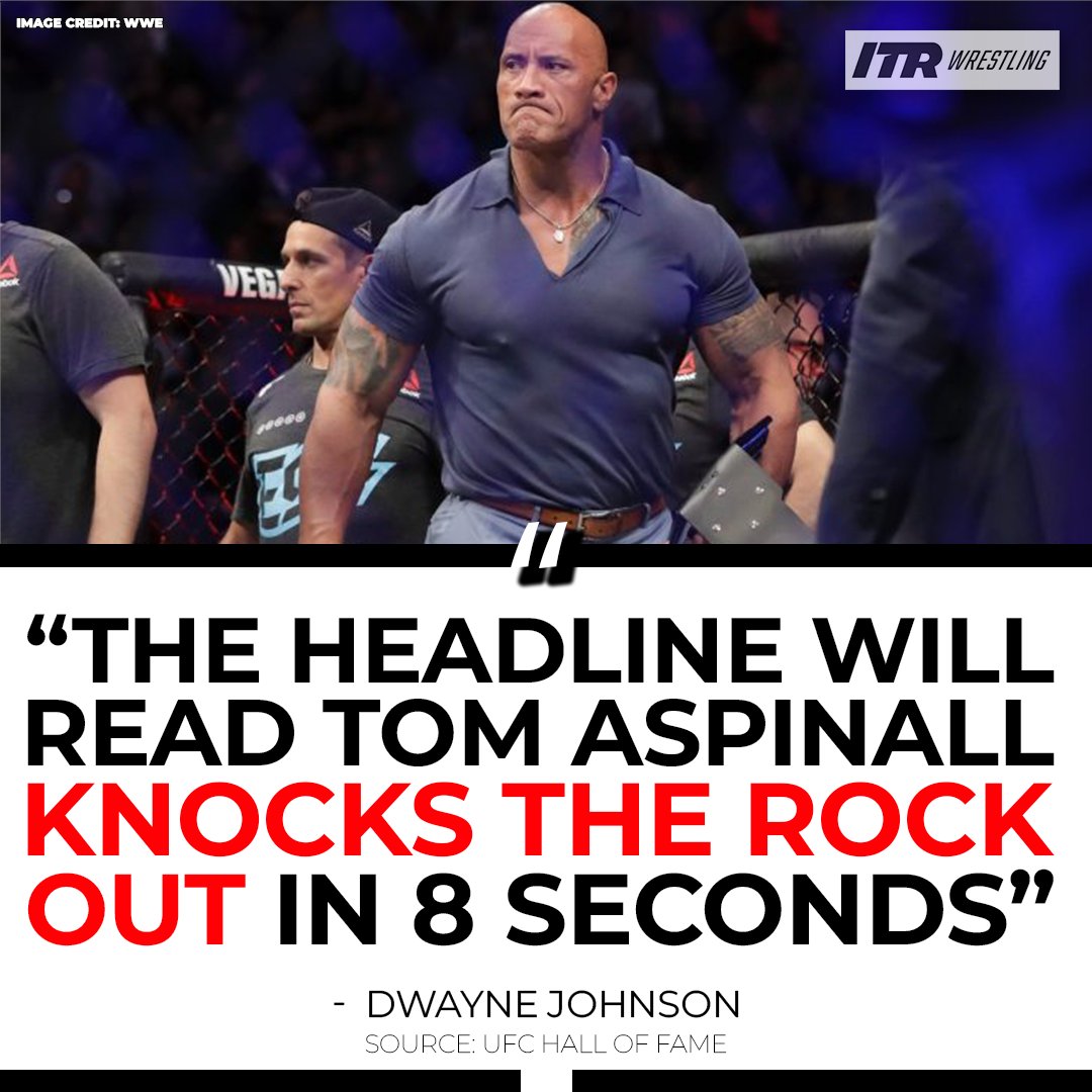 What would happen if The Rock tried his hand at UFC...

Here's what The Great One thinks 👇🏻😂