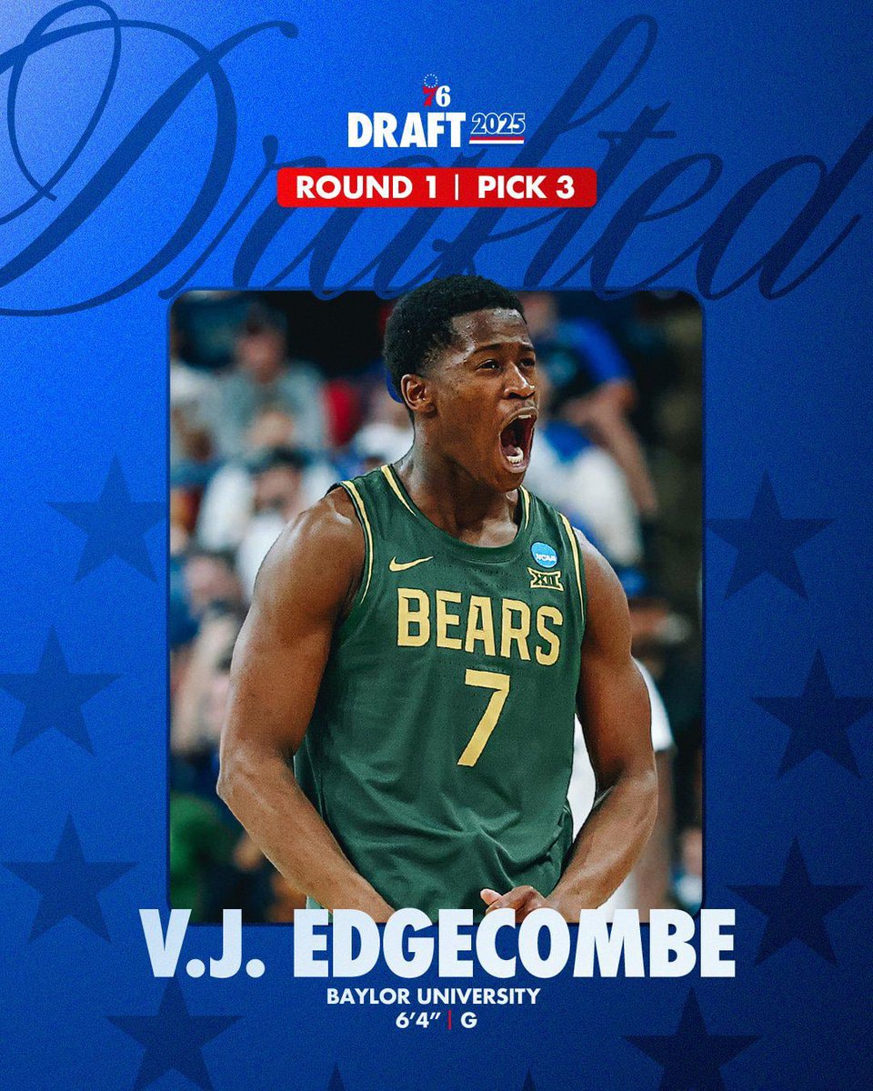 VJEdgecomber's tweet image. So grateful for the next step in my journey #MADEinPHILA #76ers