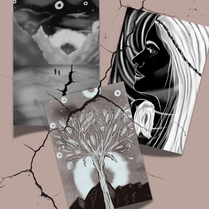 Un relato ilustrado sobre dos mujeres que viven en un mundo complicado, aterrador y con una grieta que lo divide en dos, tan larga que nadie conoce su final
amazon.com/dp/B0FFBQCD78