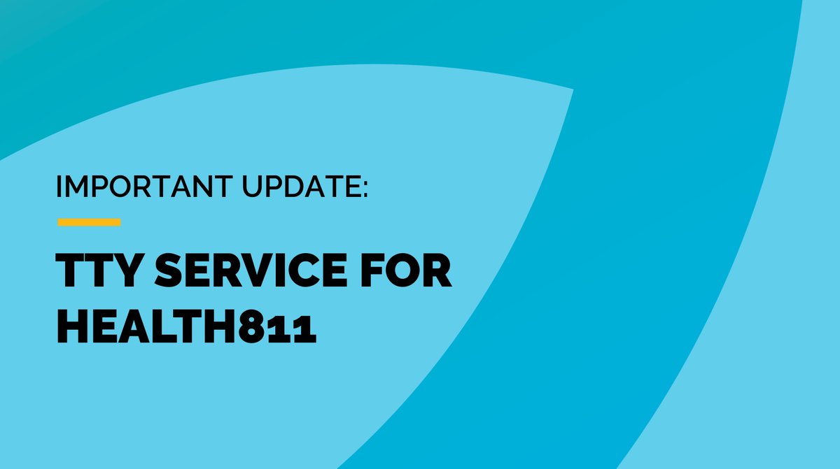 Ontario Health (@ontariohealthoh) on Twitter photo 📣 Important update for TTY users in Ontario:  Soon Health811 will be transitioning to a new TTY provider.  
📞If you require TTY services on or after June 30, please call 7-1-1 (alternatively 1-800-855-0511) and ask for 811. #accessibility #TTY #Health811 📣 Important update for TTY users in Ontario:  Soon Health811 will be transitioning to a new TTY provider.  
📞If you require TTY services on or after June 30, please call 7-1-1 (alternatively 1-800-855-0511) and ask for 811. #accessibility #TTY #Health811