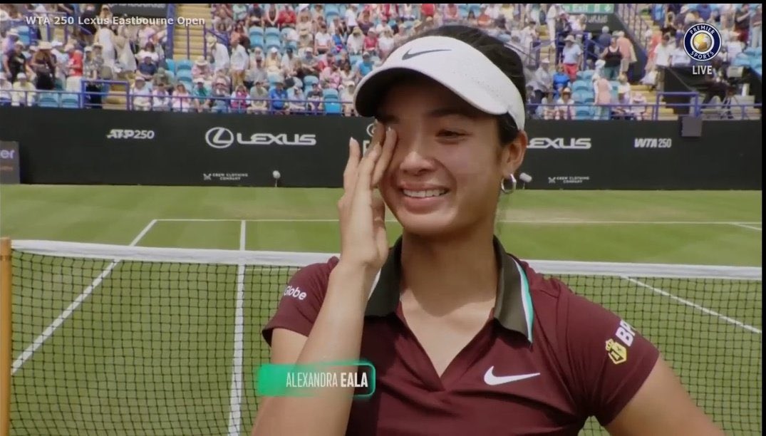 Alex eala on reaching the finals 

"First off , I wanna thank me , We don't even have grass at the rafa nadal academy."  😂
