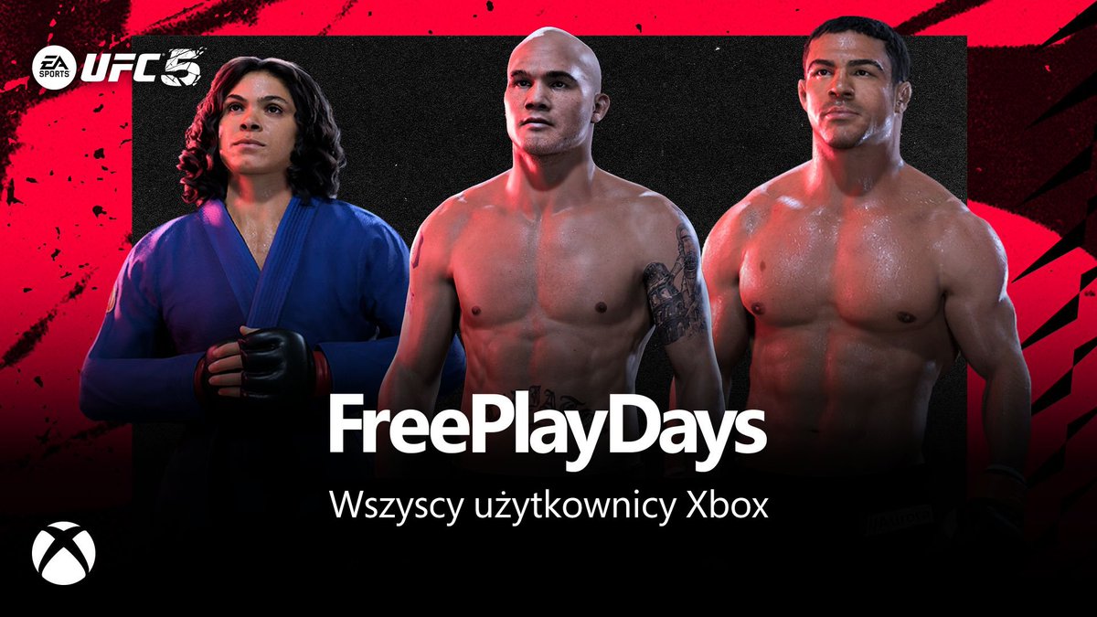 Szukacie nowych tytułów do sprawdzenia w weekend? W takim razie wypróbujcie:
🎮 EA Sports UFC 5
które będzie dostępne dla WSZYSTKICH użytkowników Xboxa do poniedziałku rano. Tym razem Game Pass nie jest wymagany,