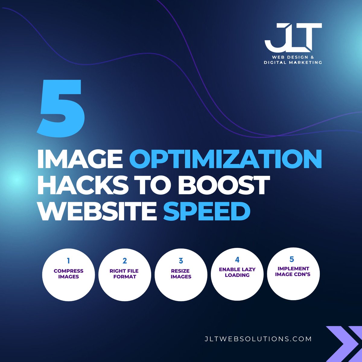 jlt_web's tweet image. Speed up your site with smart image optimization! Compress files, use WebP, resize to fit, enable lazy loading, and try an image CDN. Faster pages boost SEO &amp;amp; user experience. 🚀 Need expert help? Visit jltwebsolutions.com/web-accessibil…
#WebsiteSpeed #JLTWebSolutions