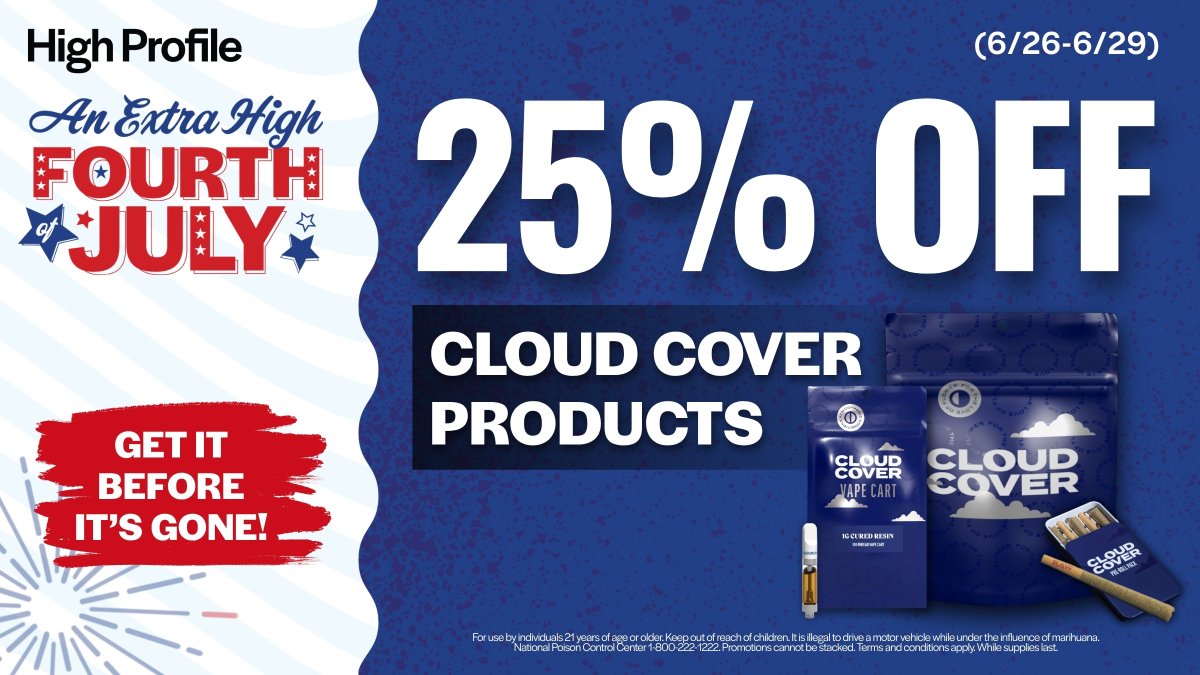 cloudcoverusa's tweet image. 🚨 Michigan, all Cloud Cover products are on SALE! 25% off at all High Profile dispensaries 🚨
Now thru 6/29 @highprofileusa
🛒: bit.ly/4h71yCO
#cloudcover #cloudcovercannabis #fortheloveofflower #cannabiscommunity #cannabisculture #cannabis #marijuana #weed