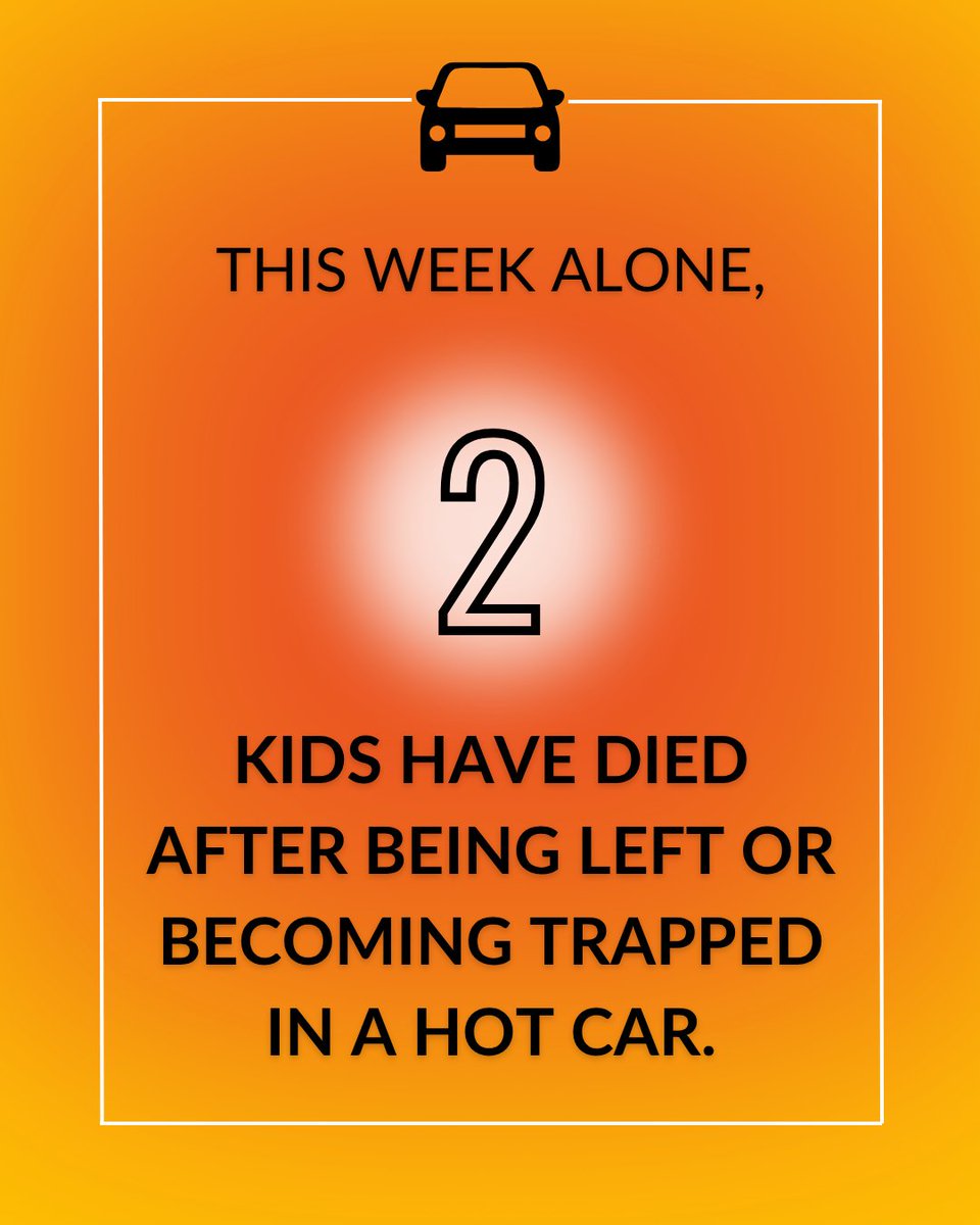 Since June began, 5 kids have died in hot cars — and the month isn't over yet. 💔 

Preventing child hot car deaths is an urgent issue! Help us share this important information: NHTSA.gov/Heatstroke