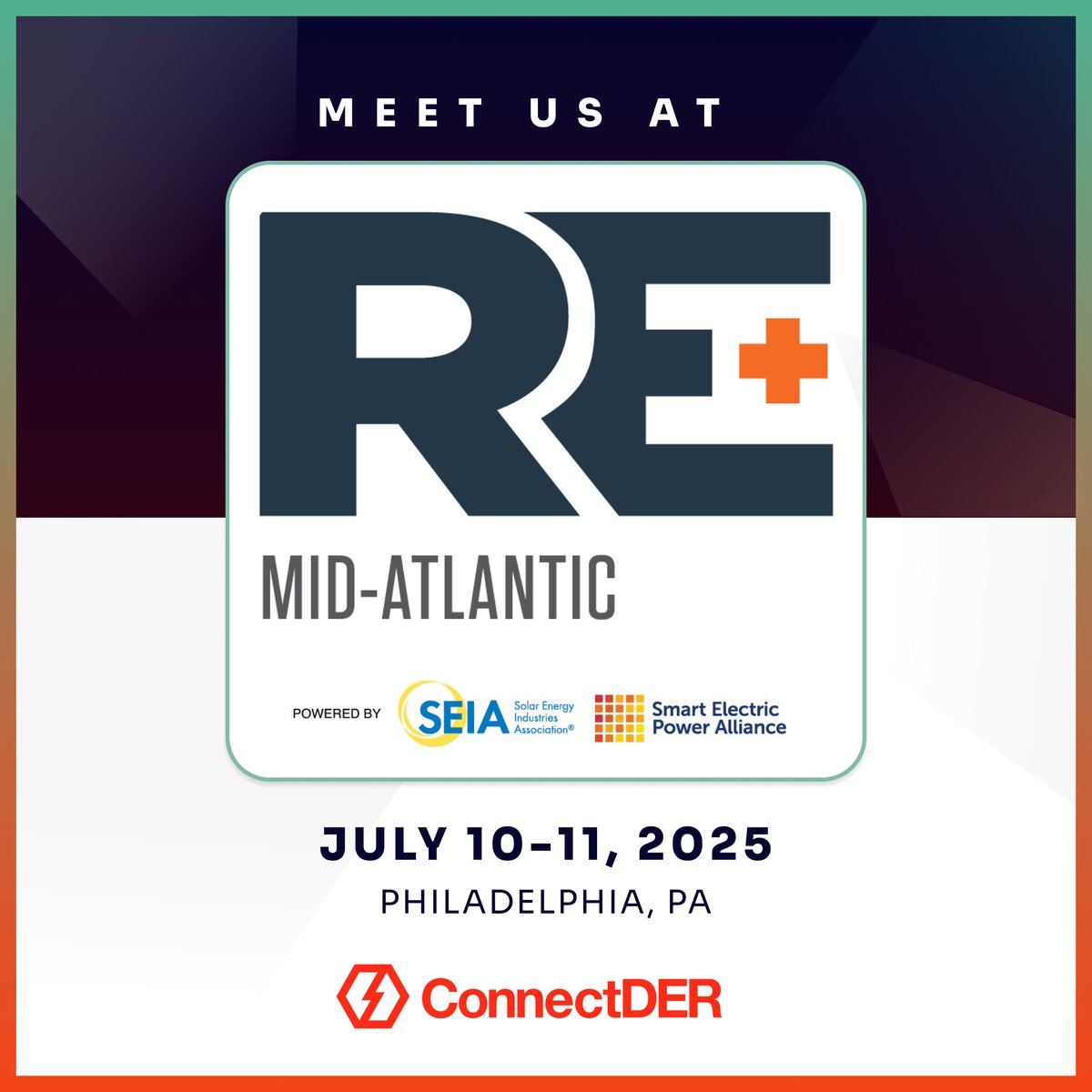 Join #ConnectDER at RE+MidAtlantic Booth #714 on July 10-11, 2025, for an experience with fellow clean energy professionals! Your chance to connect is around the corner:  hubs.la/Q03tXLhd0 <a href="/REPlusEvents/">RE+ Events</a> #MeterSocketAdapter #REPlusMA #IslandDER #EV #Solar #Philadelphia