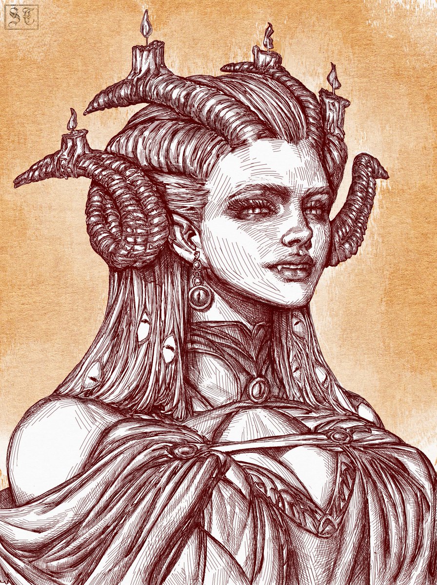 ✨Demong girl bust sketch commission✨

#dndart #DnDcharacter #dndartist #digitalart #art #sketchart #ttrpg #mtg #conceptart