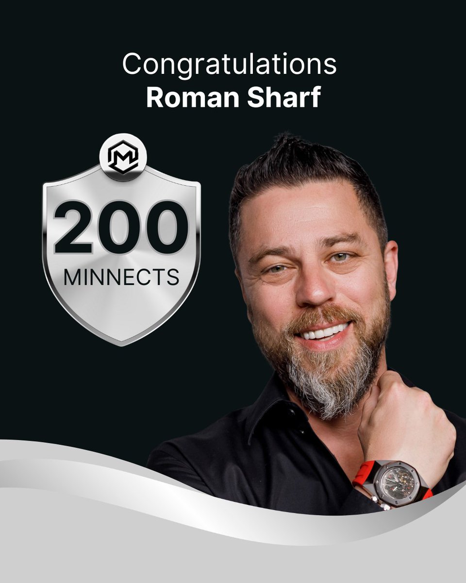 theminnectapp's tweet image. 200 Minnects Milestone! 🎉
Big congratulations to @romansharf for crossing 200 Minnects!💎
Roman has been sharing invaluable insights on entrepreneurship, branding, and the world of high-end watches, helping people level up their business, mindset and finding their next…