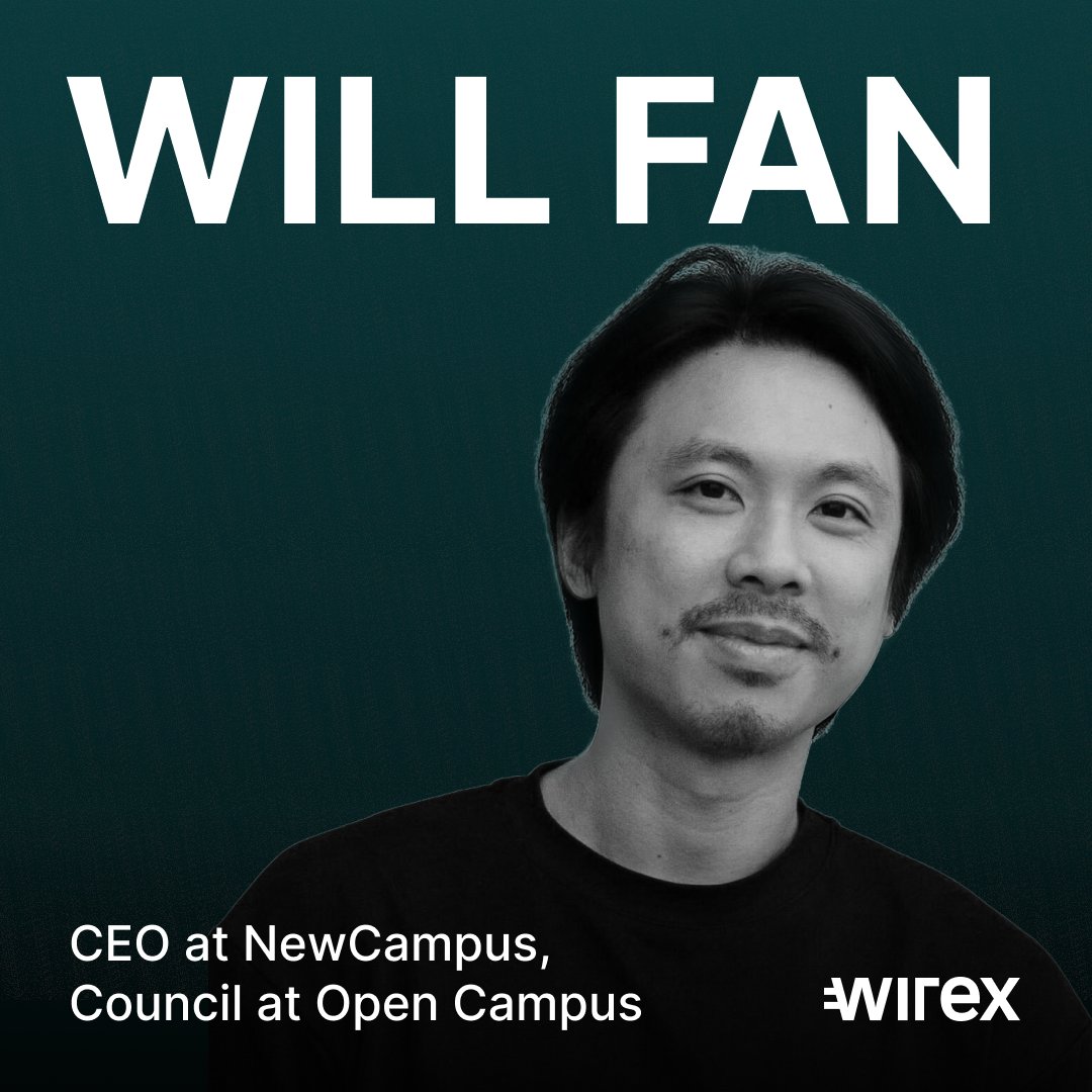 New podcast ep.! 🎧

We spoke with <a href="/hellowillfan/">Will Fan🕊</a>, CEO of <a href="/newcampushq/">NewCampus</a> &amp; Council Member at <a href="/opencampus_xyz/">Open Campus</a>, about:

🔹 Why traditional degrees are losing power
🔹 How blockchain is changing education
🔹 What a Web3 university should look like

Tune in 👉 beacons.ai/wirexpodcast