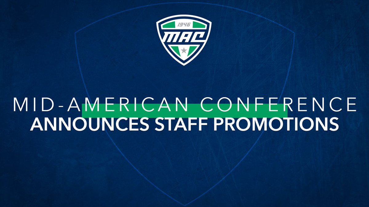 Mid-American Conference Commissioner Dr. Jon A. Steinbrecher has announced the promotions of four members of the Conference office staff, effective July 1, 2025.

🗒️: bit.ly/4kZm4Ij | #MACtion