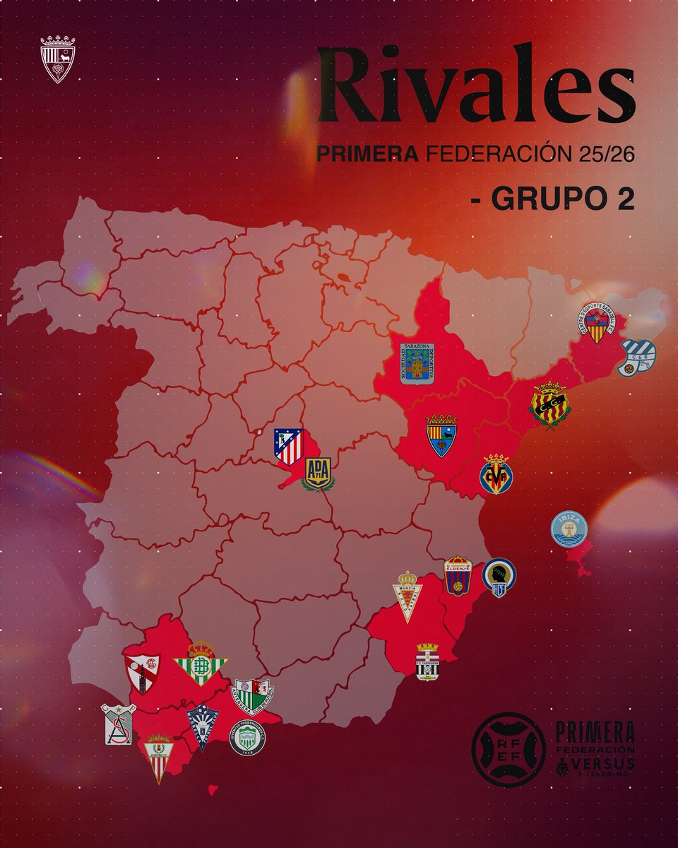 ¡Ya estamos aquí!🙌🏻⚽️

Estos serán nuestros rivales en el Grupo II de la <a href="/primerarfef/">Primera Federación</a> 

Hoy damos el primer paso de un camino apasionante en la vuelta a la categoría de bronce del fútbol español.