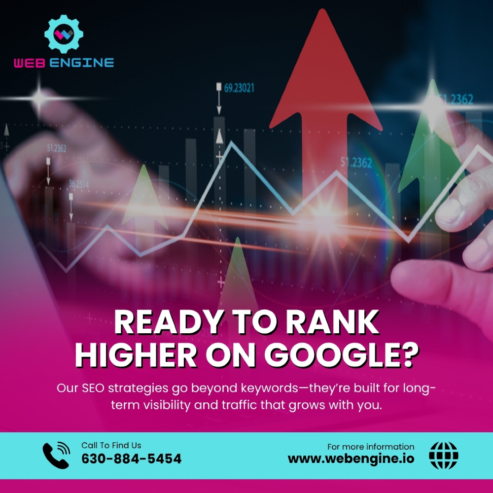 WebEngn's tweet image. Ready to rank higher on Google? 📊 Our SEO strategies go beyond keywords—they’re built for long-term visibility and traffic that grows with you.

🔍 Let’s get your site found.
👉 webengine.io

#OrganicTraffic #SearchOptimization #RankSmart