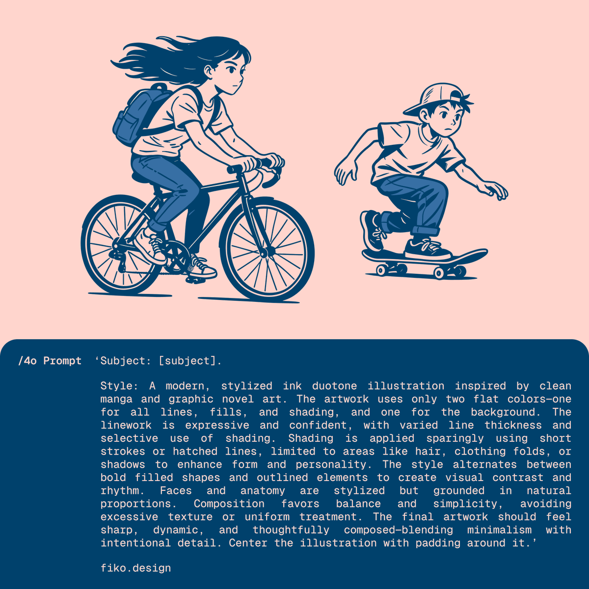 AskFiko's tweet photo. How to create manga-style duotone illustrations using ChatGPT. https://t.co/sqrhthcxc2