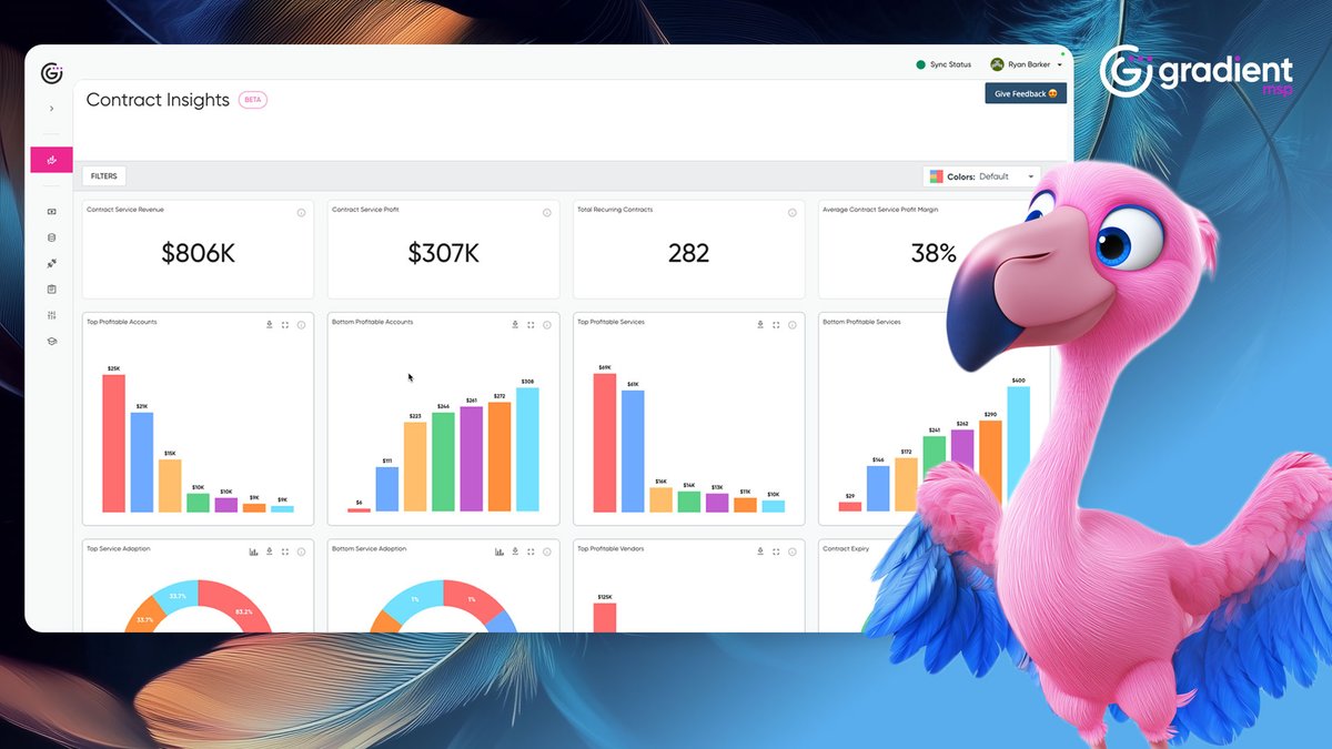 Goodbye spreadsheets. 👋 Hello, clarity. 📊
Meet the new Contract Insights Dashboard — your command center for contract performance. Real-time metrics, PSA + vendor data in one place, and zero guesswork. 

Check it out: hubs.la/Q03tWgFw0

#MSP #ContractManagement