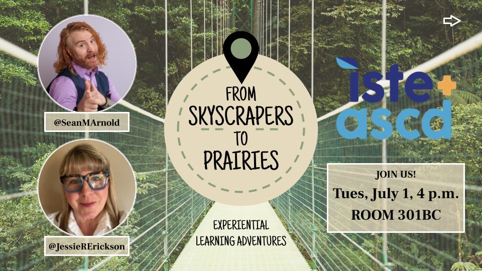 Sean M. Arnold (@seanmarnold) on Twitter photo Come join <a href="/JessieRErickson/">πππ€π€ππ πΌπ£ππππ€π π</a> and I as we explore hands-on learning from the cities to the plains and in between at #ISTELive and #ASCDAnnual July 1 at 4PM Come join <a href="/JessieRErickson/">πππ€π€ππ πΌπ£ππππ€π π</a> and I as we explore hands-on learning from the cities to the plains and in between at #ISTELive and #ASCDAnnual July 1 at 4PM