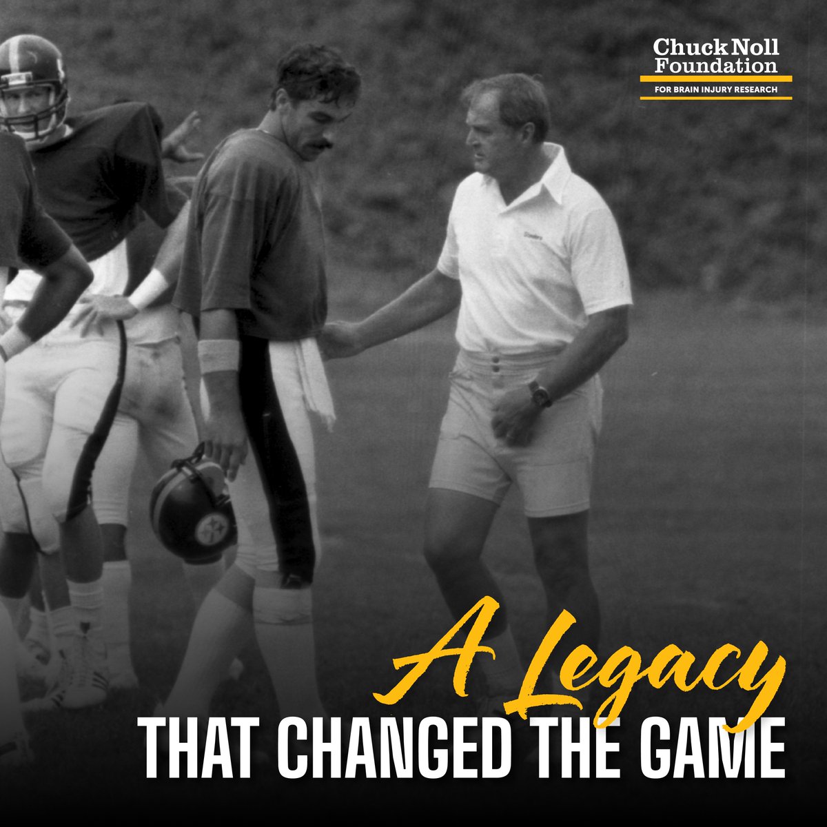 A Legacy That Changed the Game. 🧠🏈

Chuck Noll didn’t just lead on the field—he sparked a movement off it. His commitment to player safety and brain health laid the foundation for a future where athletes are better protected, and research leads the way.