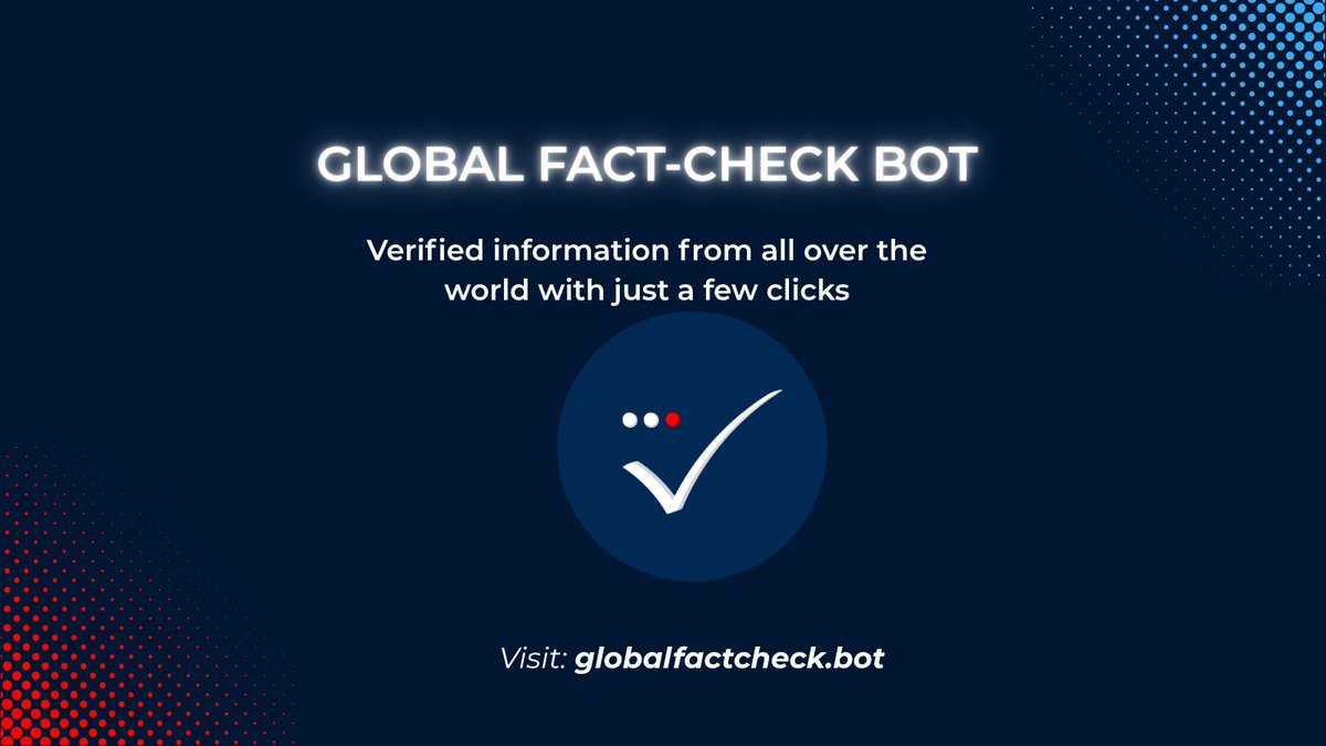HobabFils's tweet image. AU @globalfact12 , @CheckCongo REJOINT LA LUTTE CONTRE LA DÉSINFORMATION VIA L'INTELLIGENCE ARTIFICIELLE
Une nouvelle infrastructure mondiale pour lutter contre la désinformation: lancement d'un chatbot de vérification de faits multilingue boosté par l'IA
#IFCN @AfricaCheck_Fr