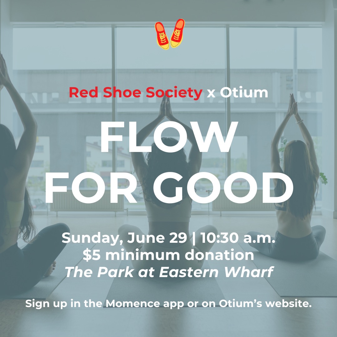 Join Otium for their monthly donation-based yoga class on the river! This month, they are raising funds for the Red Shoe Society, our young professionals group supporting Ronald McDonald House Charities ❤️ sign up at ow.ly/exKM50Wg8SR