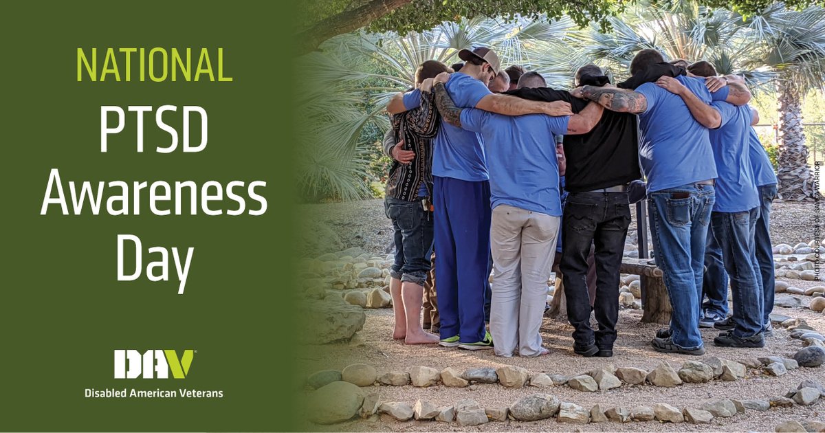 Today, DAV recognizes National PTSD Awareness Day. Post-traumatic stress disorder impacts millions of veterans from all eras. By researching and learning more about PTSD, we can better understand the symptoms that the veteran community faces. #PTSDAwarenessDay #PTSD