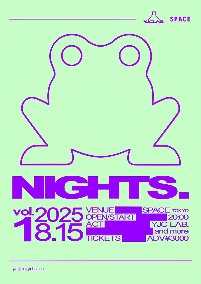 YAJICOGIRL's tweet image. ◤ New Live ◢
8/15(金)新宿SPACE
「NIGHTS. vol.1」

YJC LAB. / and more...

▶︎TICKETS
FCニュータウン先行
yajicogirl.com/feature/59c94a…