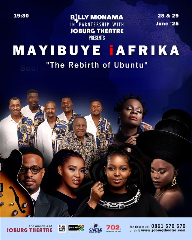 We're inviting you to a weekend of legendary artistry at the Johannesburg Theatre with Mayibuye iAfrika, a celebration of heritage and rhythm.

If you’re ready to #SavourYourRichness, name one of the artists on the lineup and you could WIN VIP tickets to experience it all live.