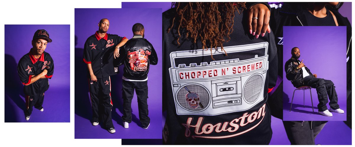 astros's tweet photo. Honoring an H-Town legend.

The Astros x DJ Screw collection is live, exclusively available at the CF team store. https://t.co/ksuAnLGGTG