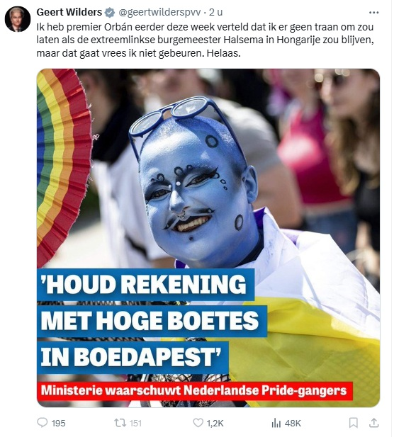 Je zou er - wederom - strafbare opruiing in kunnen zien. Wanneer pakt @het_OM een keer door?