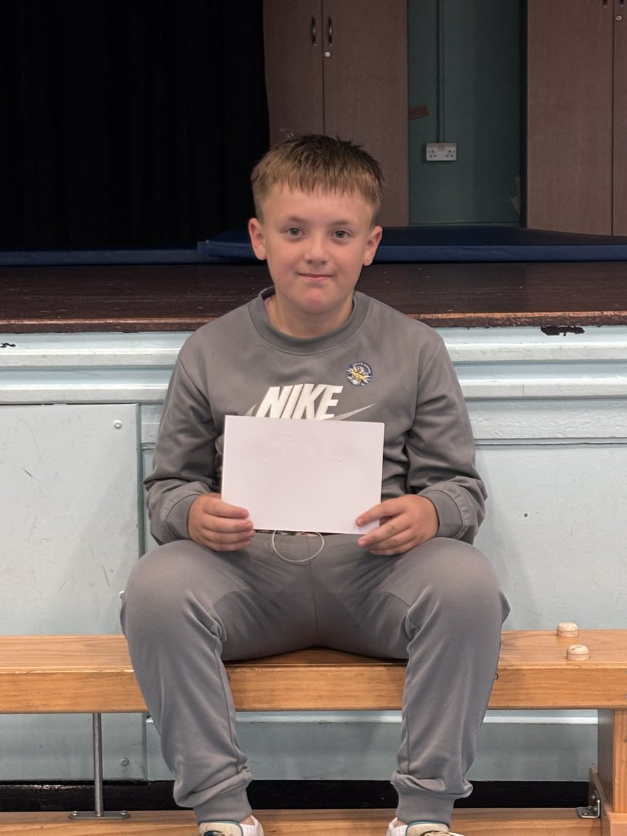 Our last Playground Star of the Year. Always showing team spirit and sportsmanship. Congratulations.