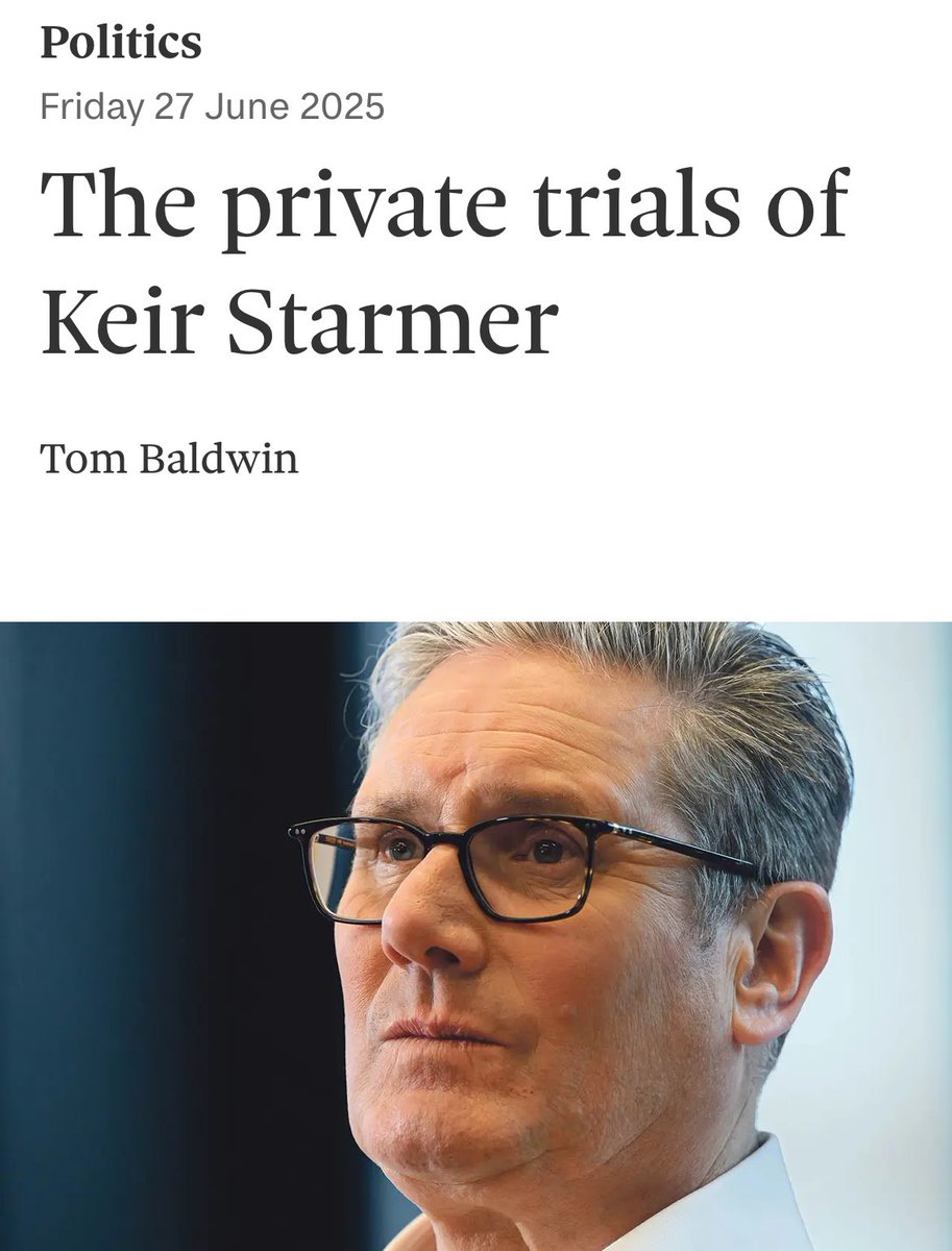 Bushra Shaikh (@bushra1shaikh) on Twitter photo He is complicit in genocide. Go fuck yourself <a href="/Keir_Starmer/">Keir Starmer</a>
Never forget this man supported cutting off power and water to Palestinians.
Nobody gives a shit about his 'private trials' now or back tracking on his 'island of strangers' statement. He is complicit in genocide. Go fuck yourself <a href="/Keir_Starmer/">Keir Starmer</a>
Never forget this man supported cutting off power and water to Palestinians.
Nobody gives a shit about his 'private trials' now or back tracking on his 'island of strangers' statement.