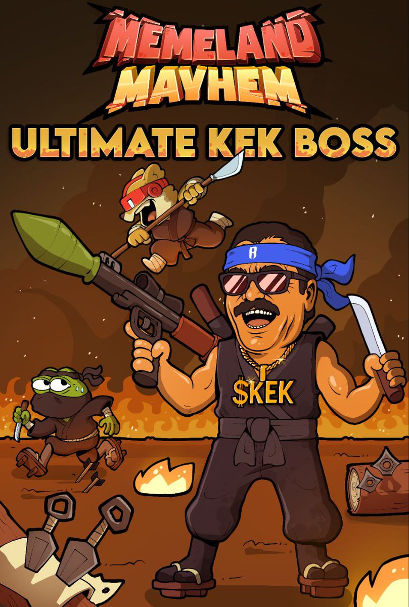 $KEK on Ronin (@ronin_kek) on Twitter photo 🔥 READY TO FACE THE REAL DEAL? 🔥
The Ultimate $KEK Boss is no joke.
Only the bold survive in <a href="/memelandmayhem/">Memeland Mayhem</a> !
🗓 Saturday 12PM UTC
🎮 Free to Play
🎁 Free KEK Skin for all participants
👾 Join the MMM Discord: discord.gg/dXYTXAGGpC 🔥 READY TO FACE THE REAL DEAL? 🔥
The Ultimate $KEK Boss is no joke.
Only the bold survive in <a href="/memelandmayhem/">Memeland Mayhem</a> !
🗓 Saturday 12PM UTC
🎮 Free to Play
🎁 Free KEK Skin for all participants
👾 Join the MMM Discord: discord.gg/dXYTXAGGpC