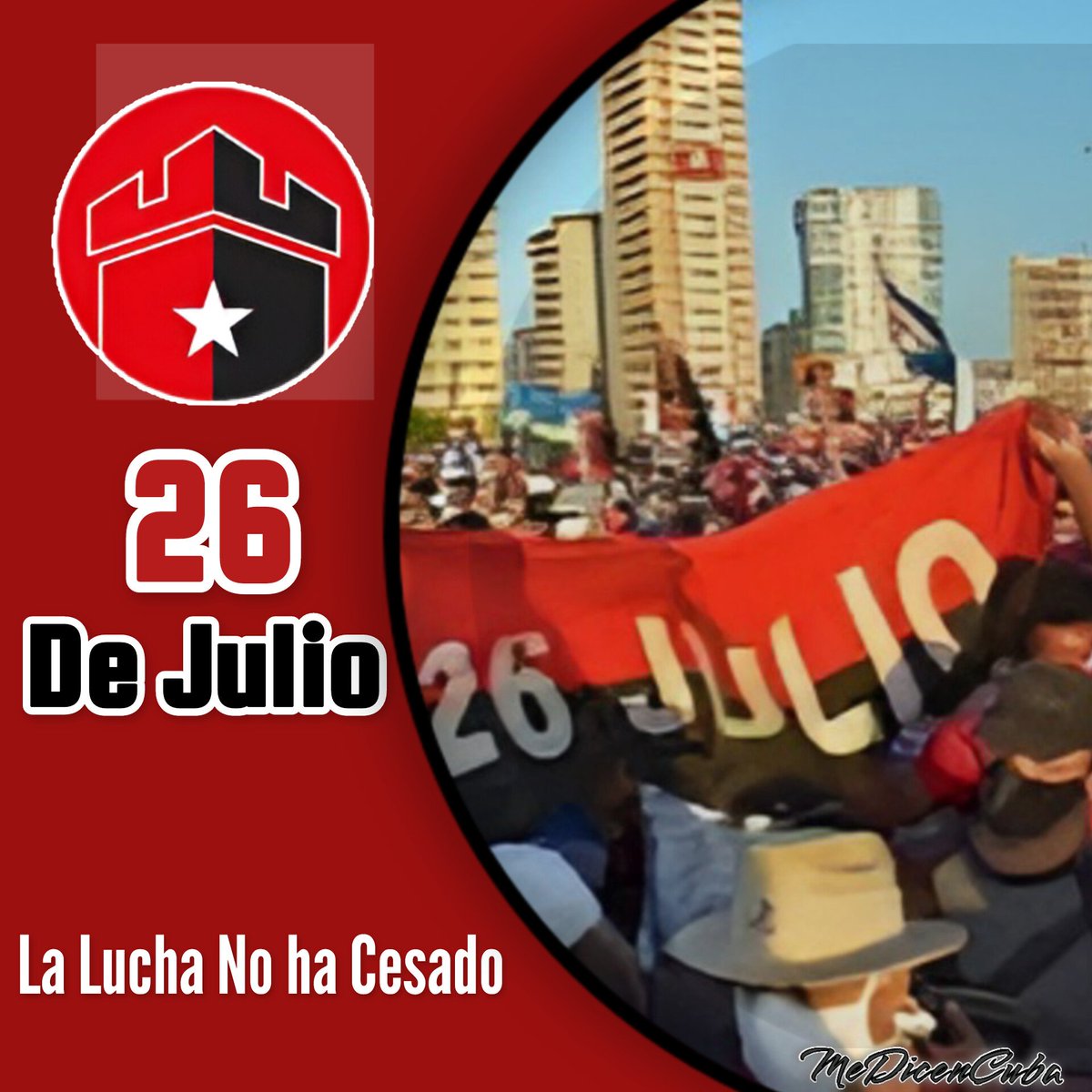 #LaLuchaNoHaCesado .
La Revolución Cubana seguirá adelante, que nadie lo dude.