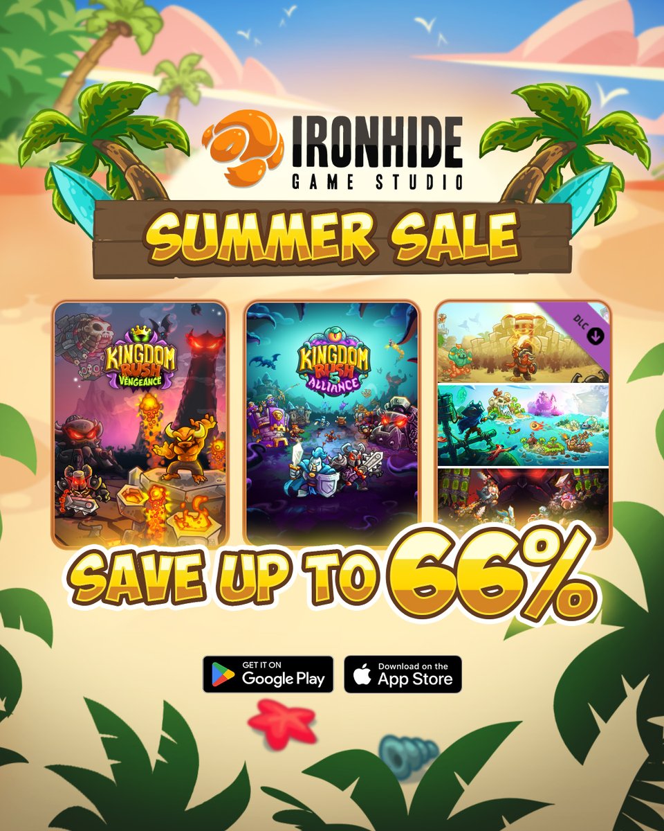Turn up the heat! Our summer sale is here with hot discounts on all your favorite games, DLCs, heroes, and towers! 🌞 

🔥 Steam: bit.ly/4llDHT7 
🔥 Google Play: bit.ly/4lsuiZo 
🔥 App Store: bit.ly/3GkDFLG