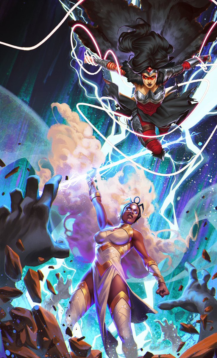 StevenTnyc's tweet photo. Eternal Storm &amp; Absolute Wonder Woman! Both arts by Mateus Manhanini! 
#OroroSpoilers #WonderWoman https://t.co/xjYxhaf9cQ
