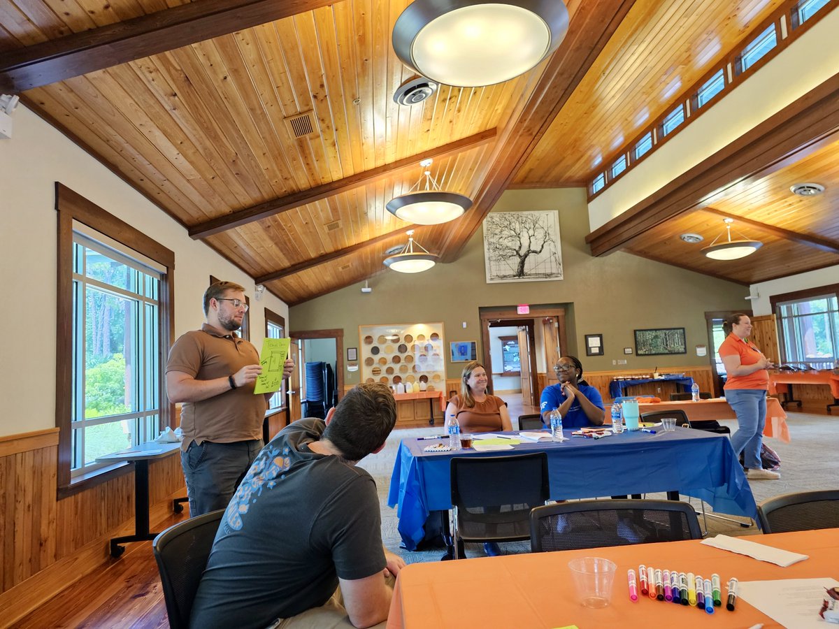 ECEflorida's tweet image. Good times at yesterday's ECE Staff Retreat at Austin Cary Forest Campus where we enjoyed some much-needed time away from work with our colleagues. We were joined by reps from GatorCare and UF's Employee Assistance Program for some learning and growing. And fun!