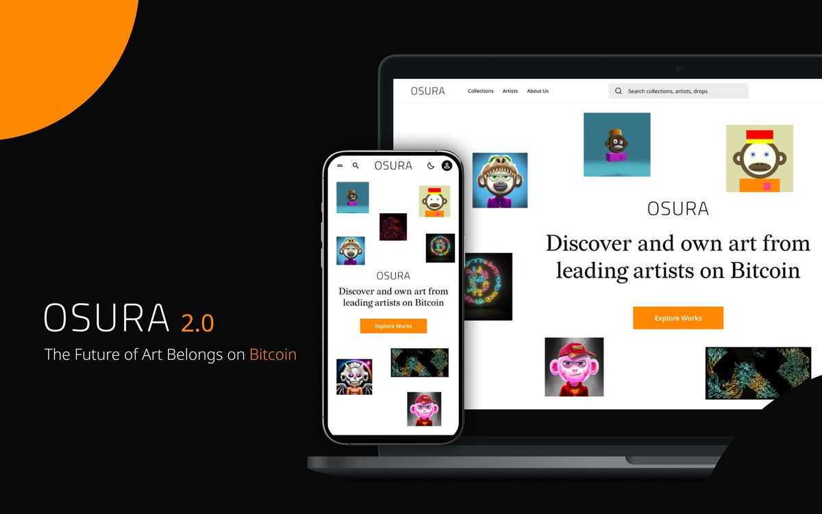 🔔BREAKING: OSURA 2.0 IS LIVE!

Discover and collect great art on Bitcoin 🔥

Now featuring dedicated artist profiles, cleaner discovery, and a growing wave of talent shaping on-chain art 🟧