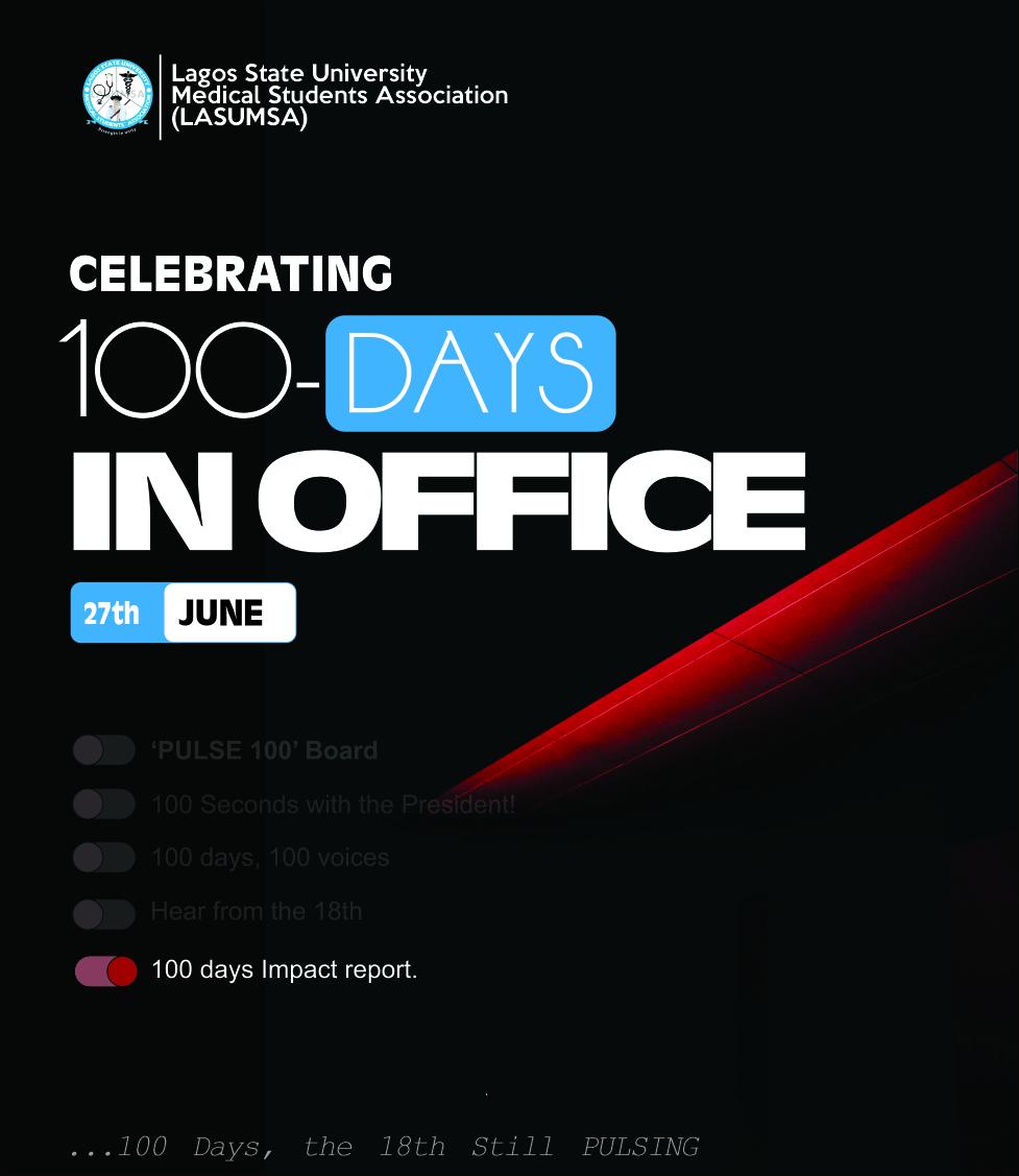 Oluwamayowa (@shekoni_) on Twitter photo It's our 100 days in office celebration guysss!
The 18th <a href="/lasumsa/">LASUMSA(LASU, Medical Student Association)</a> Executive Council. It's our 100 days in office celebration guysss!
The 18th <a href="/lasumsa/">LASUMSA(LASU, Medical Student Association)</a> Executive Council.
