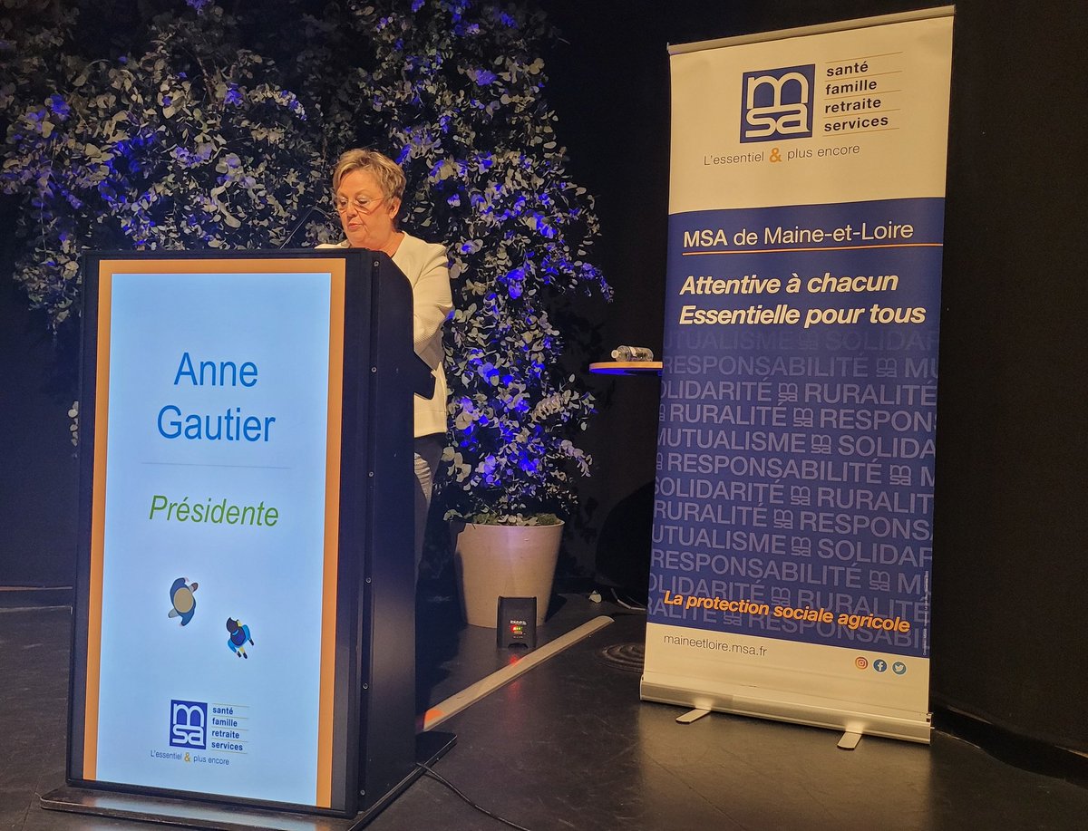 <a href="/MousseauYvon/">Mousseau Yvon</a> [#AGMSA2025]
🗨 "Dans cet environnement complexe, la #MSA de Maine-et-Loire s'est montrée au rendez-vous de ses engagements : accessibilité des services et accompagnement de nos adhérents" souligne <a href="/GautierAnne1/">Anne Gautier</a> dans son rapport moral.
