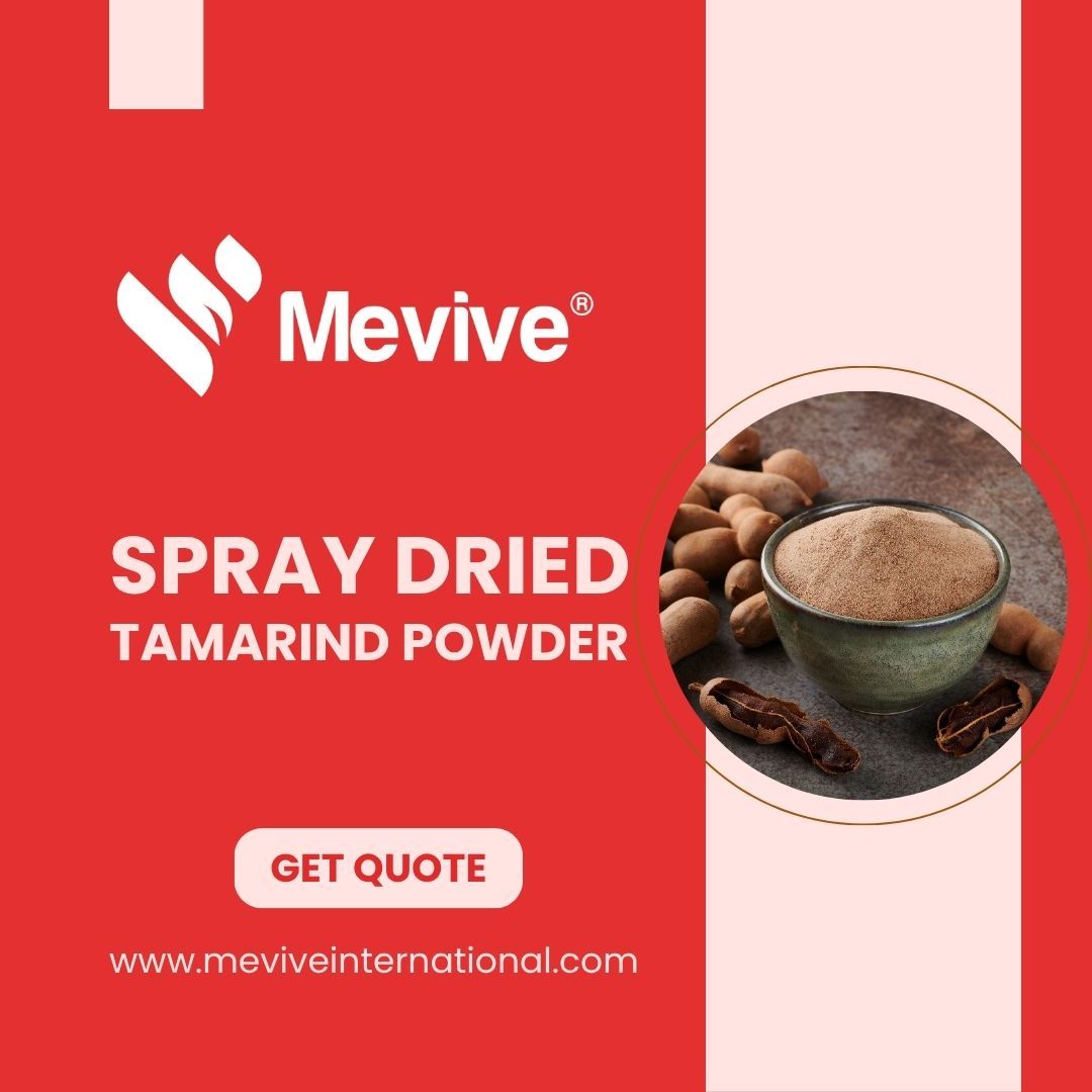 MeviveIntl's tweet image. Fresh & Zesty! Mevive’s Tamarind Powder Pops 🌿
Mevive’s spray dried tamarind powder brings fresh tangy flavor to snacks, sauces & more! Perfect for B2B. 🌟
Contact us to boost your products!
.
.
#TamarindPowder #FoodIngredients #MeviveInternational