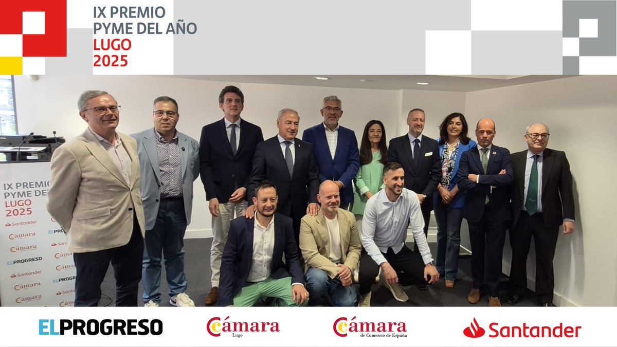 EmpresariosLugo's tweet photo. 🎉🏆🎉 Enhorabuena a Industrial Recense y a las demás empresas luceses reconocidas con accésits en el Premio Pyme del Año de Lugo 2025.
🌐📰 Más info: https://t.co/gQBHPF28lv
@camarascomercio @santander_es @elprogreso_Lugo
#empresasLugo #empresariosLugo #premiopyme https://t.co/bMjs8DMDlp