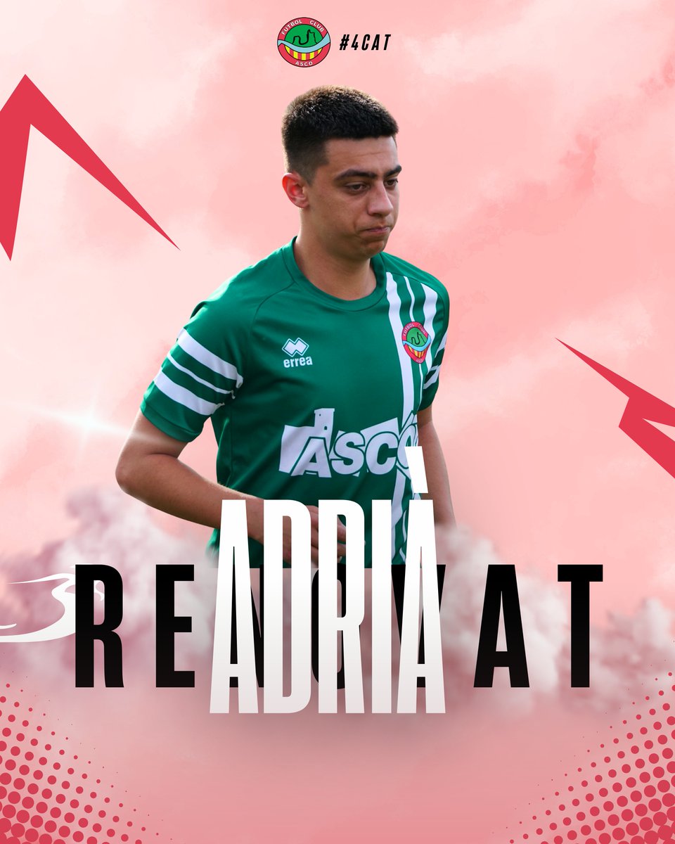 💥 𝗤𝗨𝗔𝗥𝗧𝗔 𝗖𝗔𝗧𝗔𝗟𝗔𝗡𝗔

✍️ Adrià Dos Santos continua al FC Ascó B!

💚 Un autèntic plaer que juguis al FC Ascó!

#4cat #FutbolCatalà