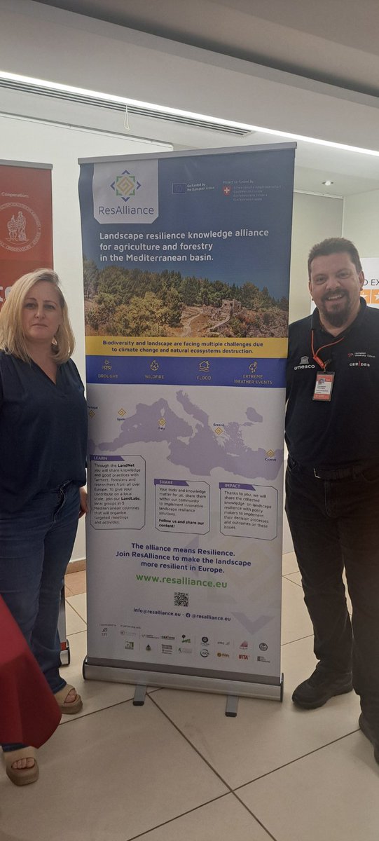 ppapazog's tweet photo. 🤗 #Glad to conduct with Colleague #Resilience-#Ambassador Klelia Vasiliou a #showcase-#promo of #bestpractices & #solutions of the #ResAlliance #Cyprus #LandLab 🌿🌳🌾
👉https://t.co/eJAYyVN9V5
#ResAlliance is #EU-funded #CL6 #GOVERNANCE-project by @EUScienceInnov @HorizonEU https://t.co/FkAnuG9Qlt