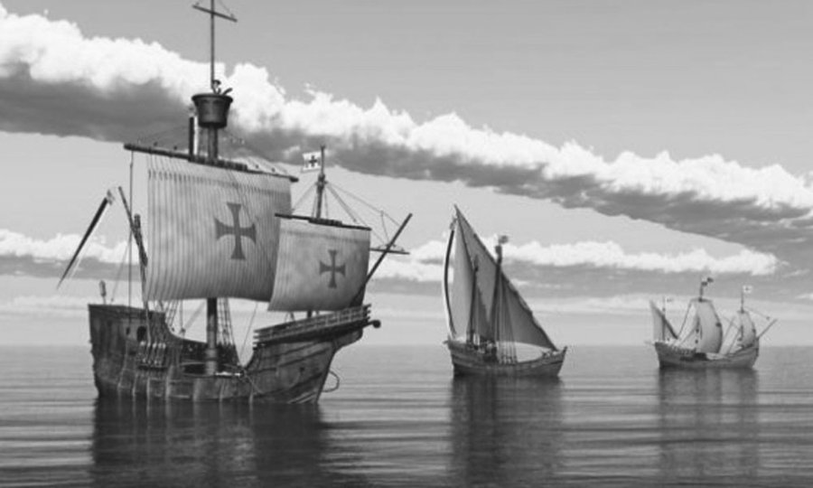 Al mando de tres pequeñas embarcaciones: 
⚓️ la Niña 
⚓️la Pinta 
⚓️ Santa María

#TalDíaComoHoy (1492) zarpa del puerto de Palos, con la esperanza de encontrar una ruta hacia India por el Oeste, Cristóbal Colón, en su primer viaje trasatlántico.