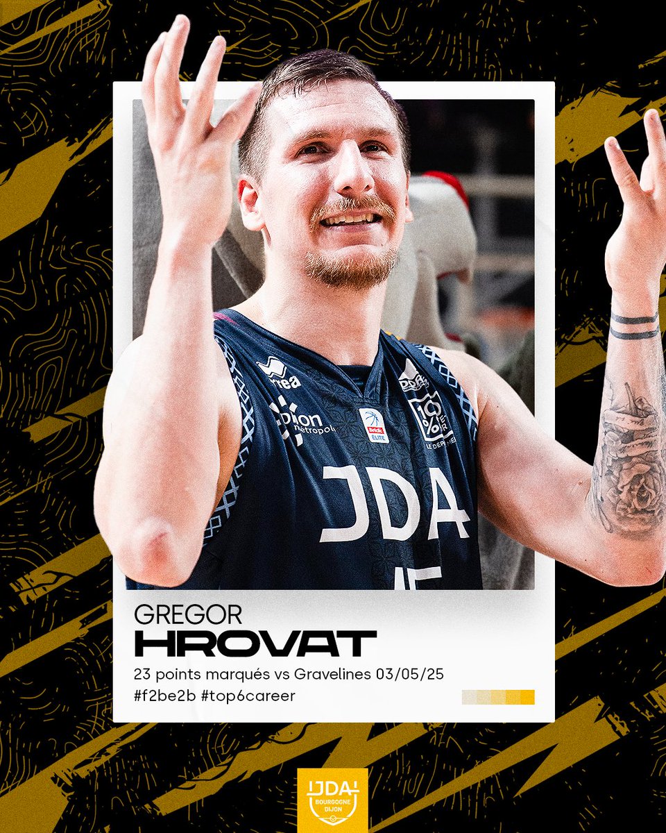 𝗚𝗥𝗘𝗚𝗢𝗥 𝗢𝗡 𝗙𝗜𝗥𝗘 🔥

Les filets ont chauffé cette saison : Gregor a signé ses Top 2️⃣, 4️⃣ et 6️⃣ au scoring en carrière ! 👏

#MyJDA #JDAFamily