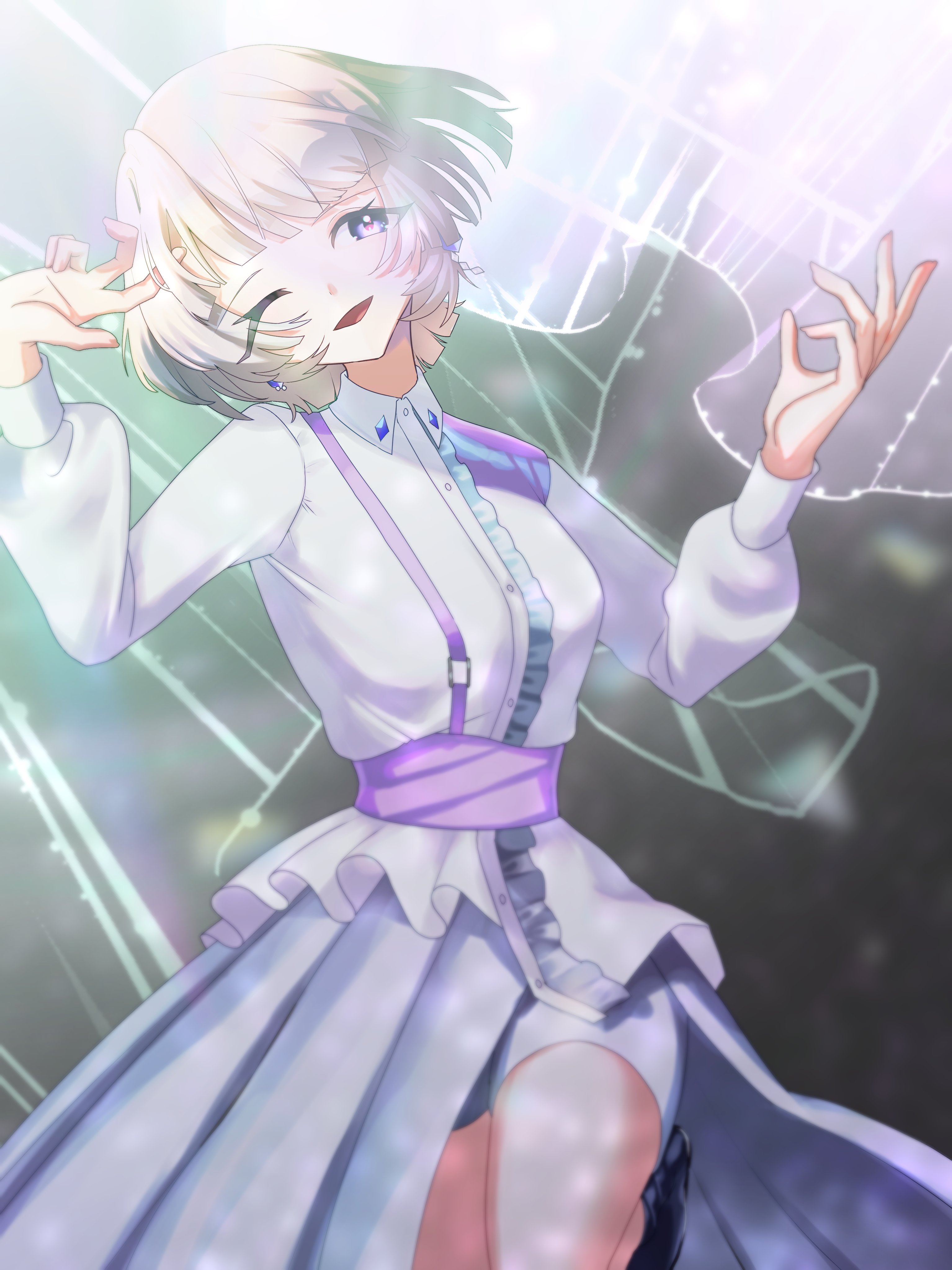 ◇ヒカリ海月◇額装作品イラスト原画 ◇ヒカリ海月◇額装作品イラスト原画