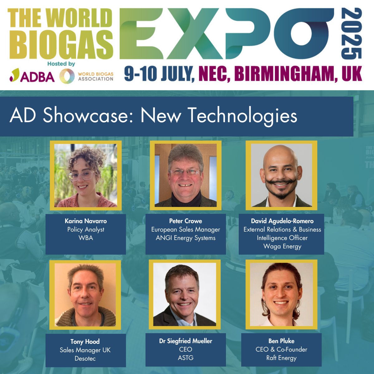 Discover the latest innovations for the anaerobic digestion (AD) industry at the World Biogas Expo! Register free: biogastradeshow.com