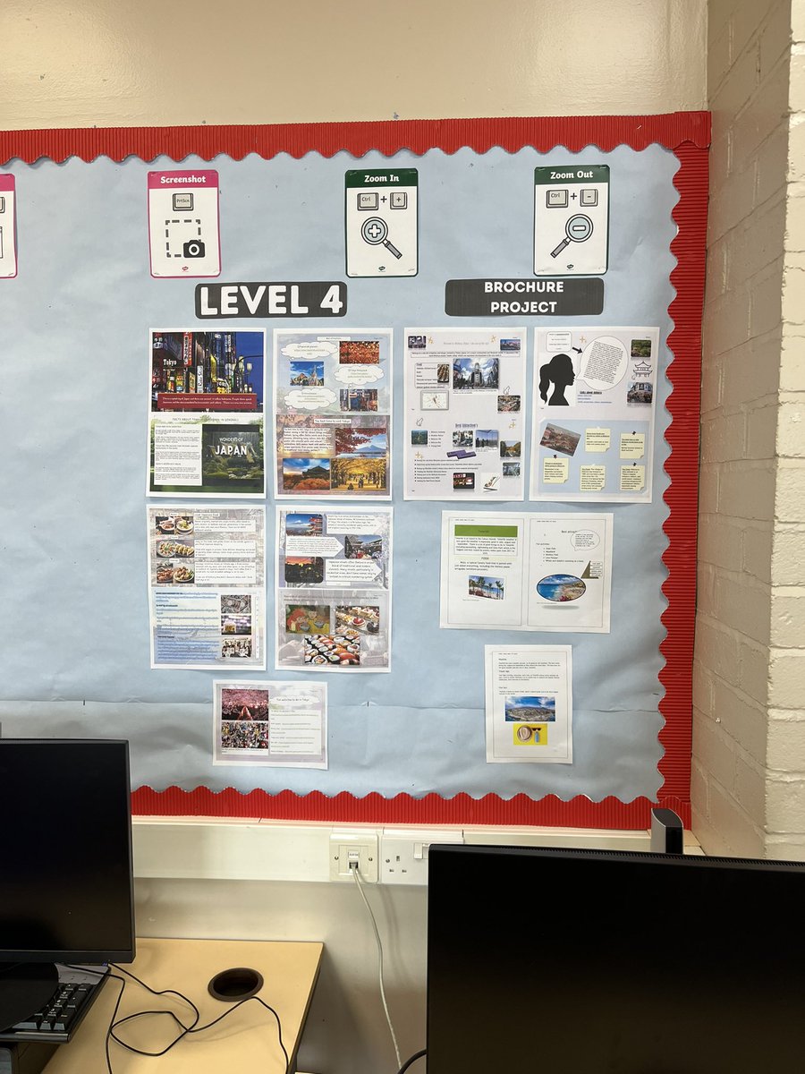 PC Passport - Level 4. Pupils are using their knowledge to design their holiday brochure. Some great projects!